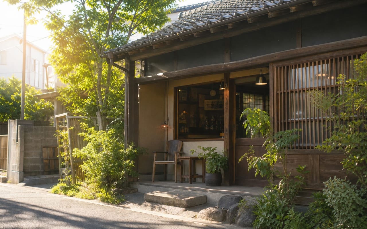 由比ガ浜に建つ、やまざとの古民家