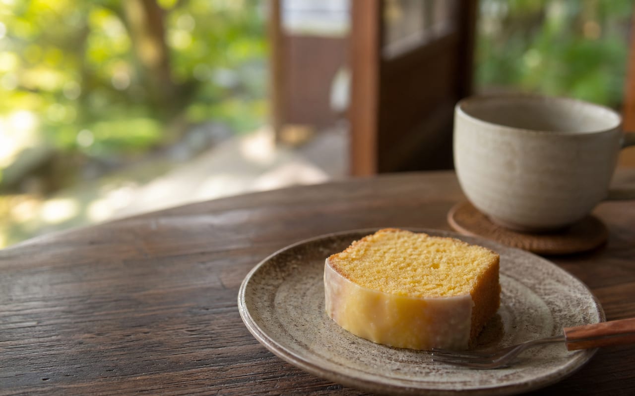 自家製レモンケーキ